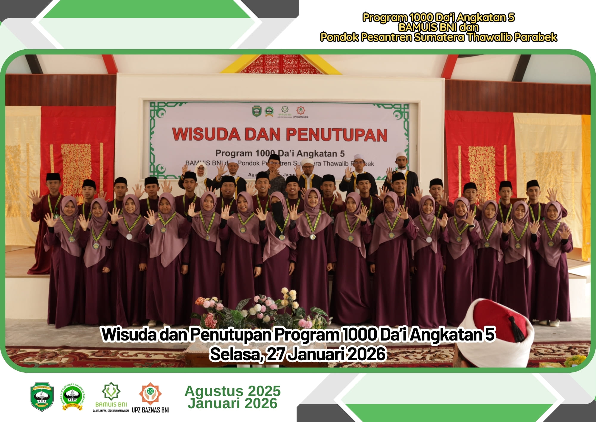 Sinergi Membangun Umat: Program 1000 Da’i Angkatan 5 Resmi Ditutup